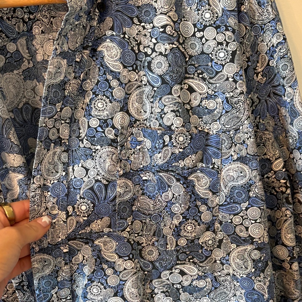 Stetson Navy & Light Blue Paisley Shirt Jacket - Picture 5 of 10